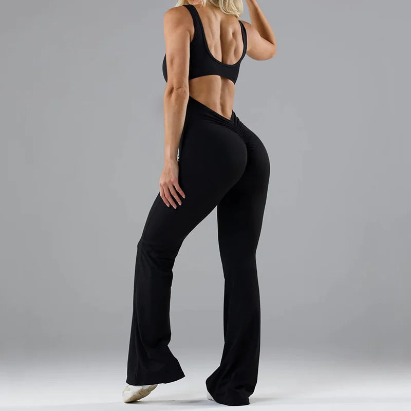 Seamless Hollow Yoga Bodysuit