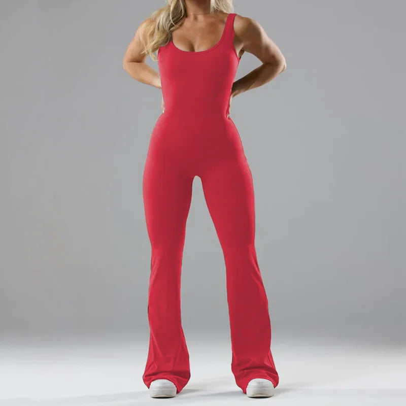 Seamless Hollow Yoga Bodysuit
